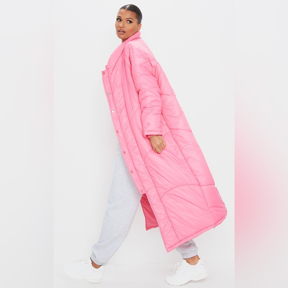 🚩SOLD🚩 Pink Midi Oversized Puffer Coat